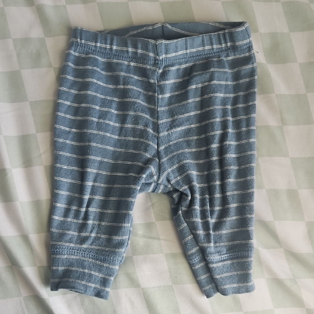 Carter's Blue and White Striped Baby Joggers